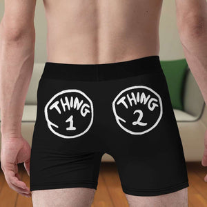 Master Of All Things, Couple Gift, Personalized Men & Women Boxer Briefs, Naughty Couple Boxer 02KATI201223 - Boxer Briefs - GoDuckee