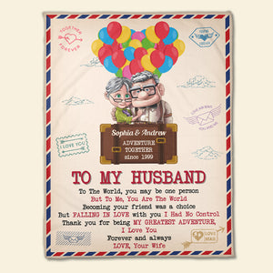 Adventure Together, Couple Gift, Personalized Blanket, Old Couple Blanket, Anniversary Gift 02DNDT101122 - Blanket - GoDuckee