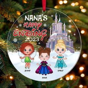 Gift For Grandma, Personalized Grandkids Acrylic Ornament 01HTTI091123HA - Ornament - GoDuckee