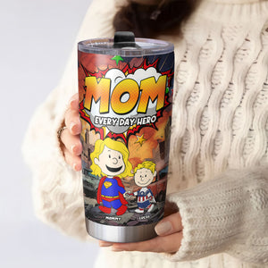 Personalized Gifts For Mom Tumbler Mom Everyday Hero 031toti260325pa - Tumbler Cup - GoDuckee