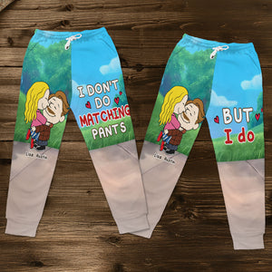 Personalized Gifts For Couple Sweatpants Hugging Couple 05ohti171224hg - Shorts and Pants - GoDuckee