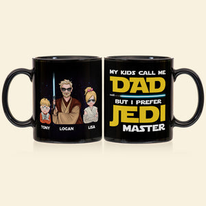 My Kids Call Me Dad Personalized Black Mug 02nati100523tm - Coffee Mug - GoDuckee