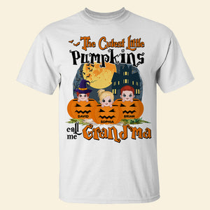 The Cutest Little Pumpkins Calls Me Grandma-Personalized Shirt-05htdt100723hh - Shirts - GoDuckee
