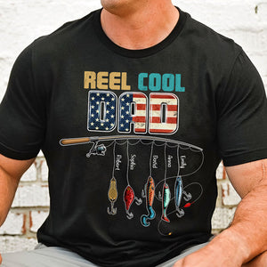 Reel Cool Dad, Fishing Personalized Shirt Hoodie Sweatshirt 05HUTI260423 - Shirts - GoDuckee