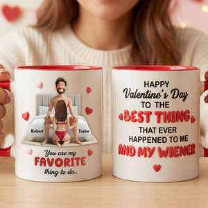 Couple The Best Thing Accent Mug - Personalized Gifts For Couple 02kiti270126 - Coffee Mug - GoDuckee