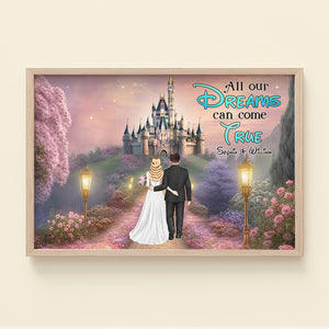 All Our Dream Can Come True, Gift For Couple, Personalized Poster, Married Couple Canvas Print, Wedding Gift 01NATI220723HH - Poster & Canvas - GoDuckee