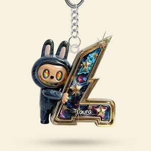 Monster Fans Keychain - Custom Letter Gifts 04tgti200625 - Keychains - GoDuckee