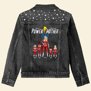Personalized Gifts For Mother Denim Jacket Power Mother 04HUTI300324HH - Denim Jacket - GoDuckee