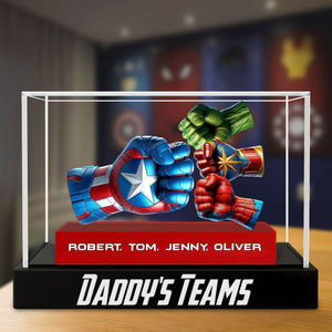 Super Fist Dad Plaque - Personalized Gifts For Dad 02ohti150525 - Shaped Plaques - GoDuckee