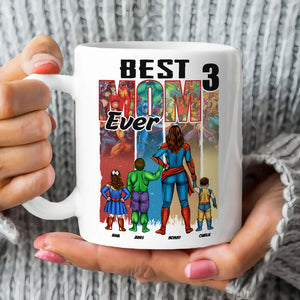 Personalized Gifts For Super Mom Coffee Mug Best Mom Ever 04OHTI190325PA - Coffee Mug - GoDuckee