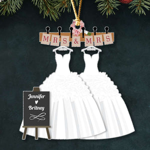 Anniversary Gifts - Couple Wedding, Personalized Ornament, Christmas Gifts For Couple - Ornament - GoDuckee