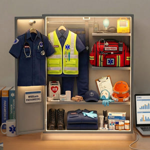 EMS Worker Personal Locker Light Box, Personalized Gifts For Paramedic & EMT 01QHTI201225 - Light Box - GoDuckee