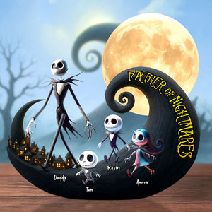 Nightmare Dad Plaque - Personalized Gifts For Dad 01ohti030525 - Shaped Plaques - GoDuckee