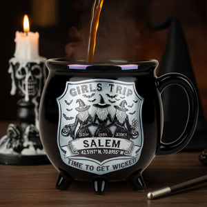 Witch Girls Trip Cauldron Mug, Personalized Gifts For Witch Besties 04qhti200825 - Cauldron Mug - GoDuckee