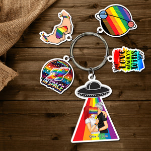 Personalized Gifts For Couple Tag Keychain 02XQDC220624 - Keychains - GoDuckee