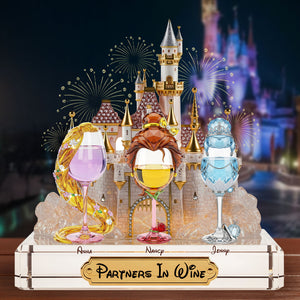 Drink Princess Besties Plaque - Personalized Gifts For Besties 04nati020625 - Shaped Plaques - GoDuckee