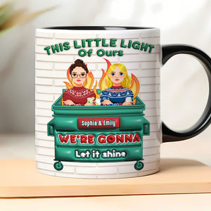 Personalized Gifts For Coworkers Coffee Mug Cute 3D Inflated Effect 04kati021224pa - Coffee Mug - GoDuckee