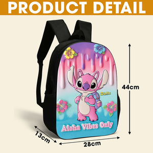 Aloha Vibe School Bag - Personalized Gifts For Kids 01pgti080825 - Backpack - GoDuckee