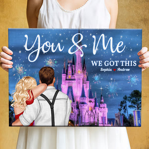 You And Me, Personalized Sweet Couple Canvas Poster 01QHDT040323TM - Poster & Canvas - GoDuckee