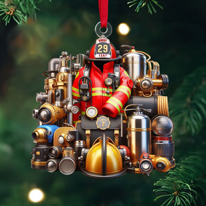 Personalized Gift For Firefighter Christmas Ornament 02OHTI201124 - Ornament - GoDuckee