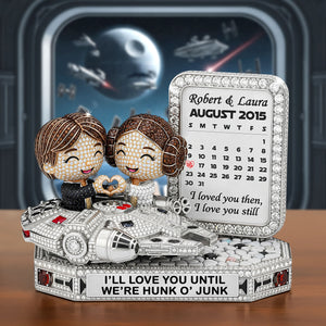 Cute Galaxy Couple Plaque - Personalized Gifts For Couple 02qhti120725 - Shaped Plaques - GoDuckee