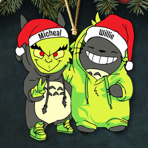 Santa Hat - Gifts For Friends, Couple 023ACDT031023 Personalized Acrylic Ornament, Christmas Gifts - Ornament - GoDuckee