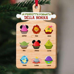 La perfetta fornata della Nonna, Ornamento per Bambini a Forma di Cupcake, Regalo di Natale per la Famiglia 01HUTI281023QN - Ornament - GoDuckee