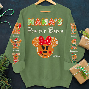 Nana's Perfect Batch, Personalized Family Shirt, 03HTDT031023, Christmas Gift For Family - AOP Products - GoDuckee