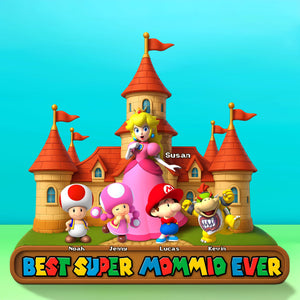 Personalized Gifts For Mom Acrylic Plaque Best Super Mom Ever 031OHTI110425-Homacus