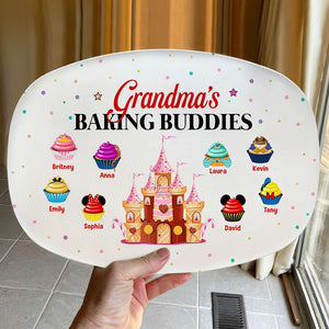 Family's Baking Buddies, Gift For Family, Personalized Resin Plate, Cupcake Kid Plate, Christmas Gift 01NADT241023 - Resin Plate - GoDuckee