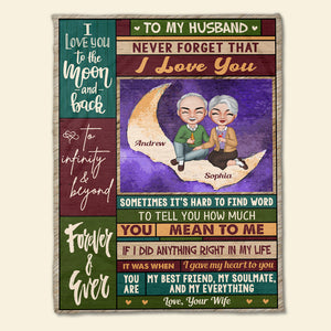 I Gave My Heart To You, Personalized Blanket, Old Couple, Gifts For Couple - Blanket - GoDuckee
