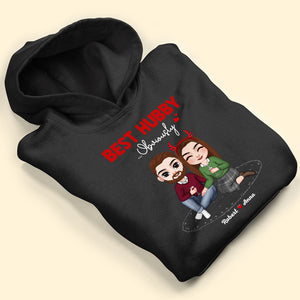 Best Hubby, Best Wifey Obviously, Personalized Couple Matching Shirt, Couple Christmas Gift, Anniversary Gift Idea - Shirts - GoDuckee