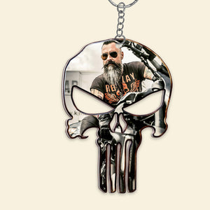 Custom Photo Biker Gift, Personalized Keychain Gift 03ACDT230623 - Keychains - GoDuckee