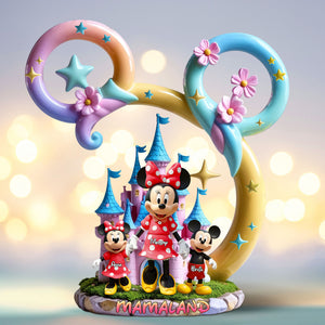 Mama Mouse Plaque - Personalized Gifts For Mom 01qhti210425 - Shaped Plaques - GoDuckee