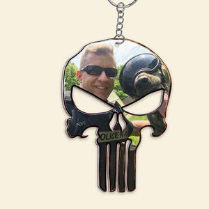 Custom Photo Police Gift, Personalized Keychain Gift 06ACDT230623 - Keychains - GoDuckee