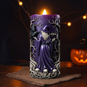 Witch LED Candle - Personalized Gifts For Witch Lovers 02pgti220825 - Led Candle - GoDuckee