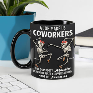 Dancing Skeleton Coworkers Coffee Mug - Personalized Gifts For Coworkers Coffee Mug 06HUTI151125 - Coffee Mug - GoDuckee