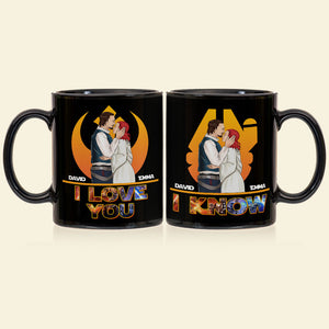 I Love You, Gift For Couple, Personalized Mug, Couple Kissing Mug, Couple Gift 06HUTI270423TM - Coffee Mug - GoDuckee