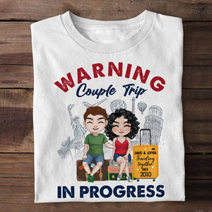 Couple Trip In Progress Personalized Shirt - Shirts - GoDuckee