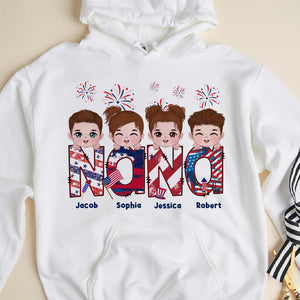 Gift For Grandma And Kids Personalized Shirt Hoodie Sweatshirt 02NADT070623HH - Shirts - GoDuckee