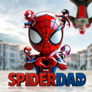 Spider Dad Plaque - Personalized Gifts For Dad 01nati070525 - Shaped Plaques - GoDuckee