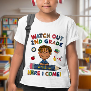 Cute Character Back To School Shirt - Personalized Gifts For Kids 02tgti270625 - Shirts - GoDuckee