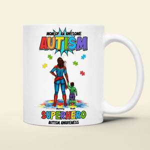 Personalized Gifts For Superhero Autism Mom Coffee Mug 02huti050325pa - Coffee Mug - GoDuckee