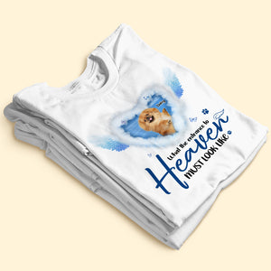 Pet Remembrance What The Entrance To Heaven 05ohti091223 Personalized Shirt - Upload Photo - Shirts - GoDuckee