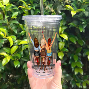 Friendships With Alcohol, Personalized Acrylic Tumbler, Gifts For Bestie - Tumbler Cup - GoDuckee