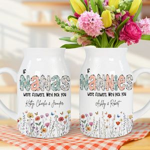 Personalized Gifts For Grandma Flower Vase 03huti010325 - Flower Vase - GoDuckee