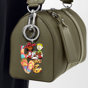 Personalized Gifts For Couple Keychain Summer Beach 01xqti130125pa - Keychains - GoDuckee