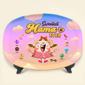 Sweetest Family Ever, Gift For Family, Personalized Resin Plate, Candy Kids Plate 04HTTI051023 - Resin Plate - GoDuckee