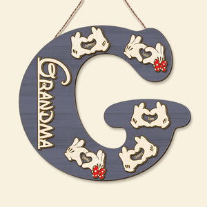 Personalized Gifts For Grandma & Mom Wood Sign Initial Letter 03QHTI220224 - Wood Signs - GoDuckee