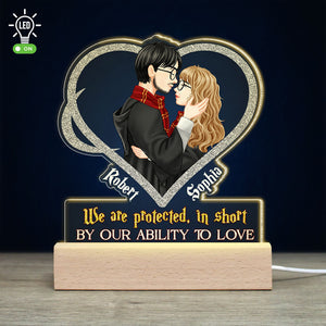 Personalized Gifts For Couple LED Light By Our Ability To Love 02OHTI160224PA - Led Lights - GoDuckee